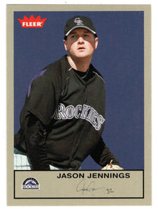 Jason Jennings - Colorado Rockies - Gray Backs (MLB Baseball Card) 2005 Fleer Tradition # 76 Mint