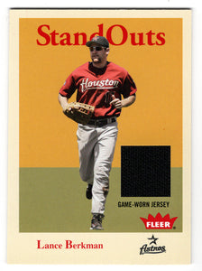 Lance Berkman - Houston Astros - Standouts Jersey (MLB Baseball Card) 2005 Fleer Tradition # LB Mint