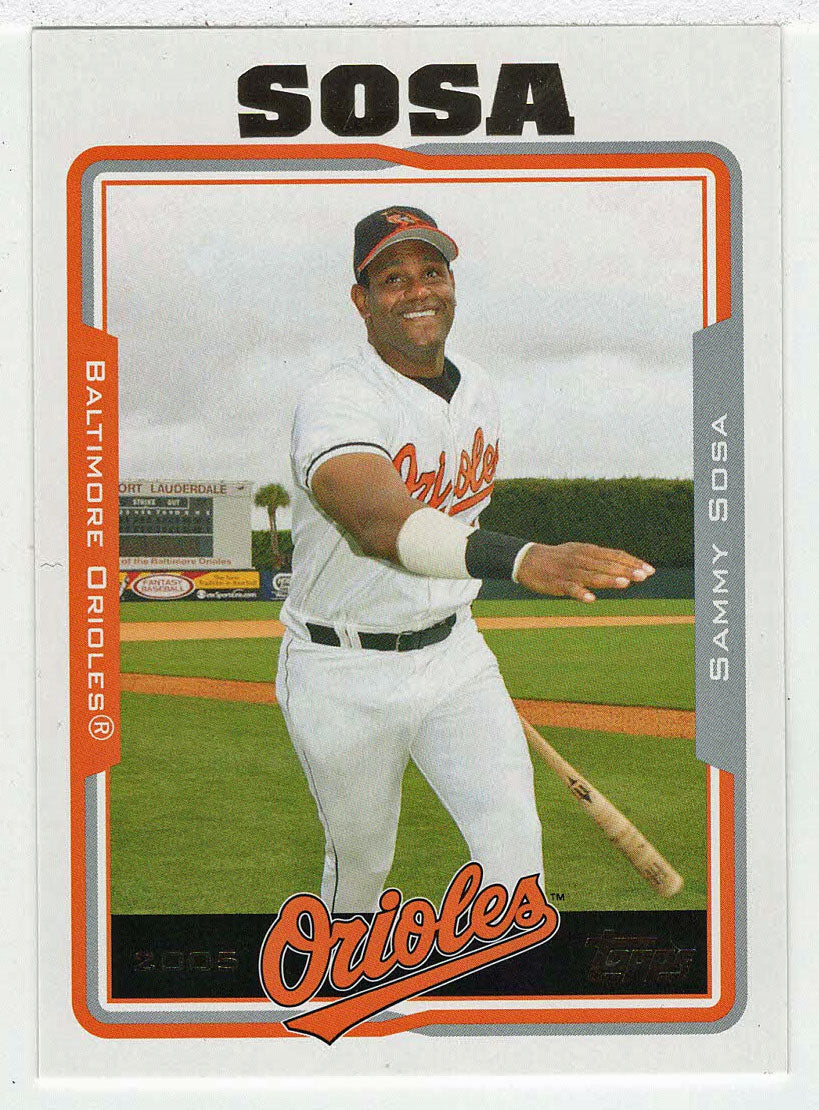 Sammy Sosa - Baltimore Orioles (MLB Baseball Card) 2005 Topps Update # 1 Mint