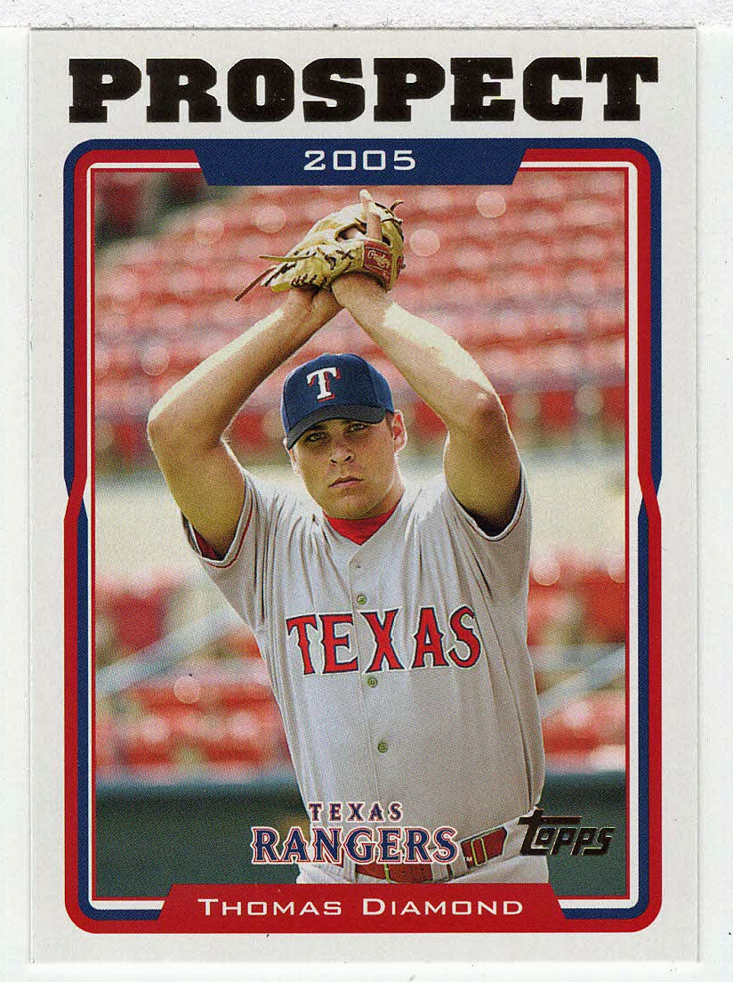 Thomas Diamond - Texas Rangers - Prospect (MLB Baseball Card) 2005 Topps Update # 94 Mint