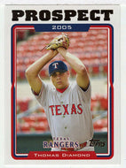 Thomas Diamond - Texas Rangers - Prospect (MLB Baseball Card) 2005 Topps Update # 94 Mint