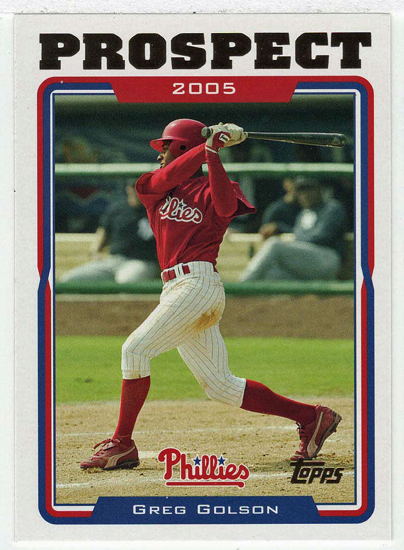 Greg Golson - Philadelphia Phillies - Prospect (MLB Baseball Card) 2005 Topps Update # 100 Mint