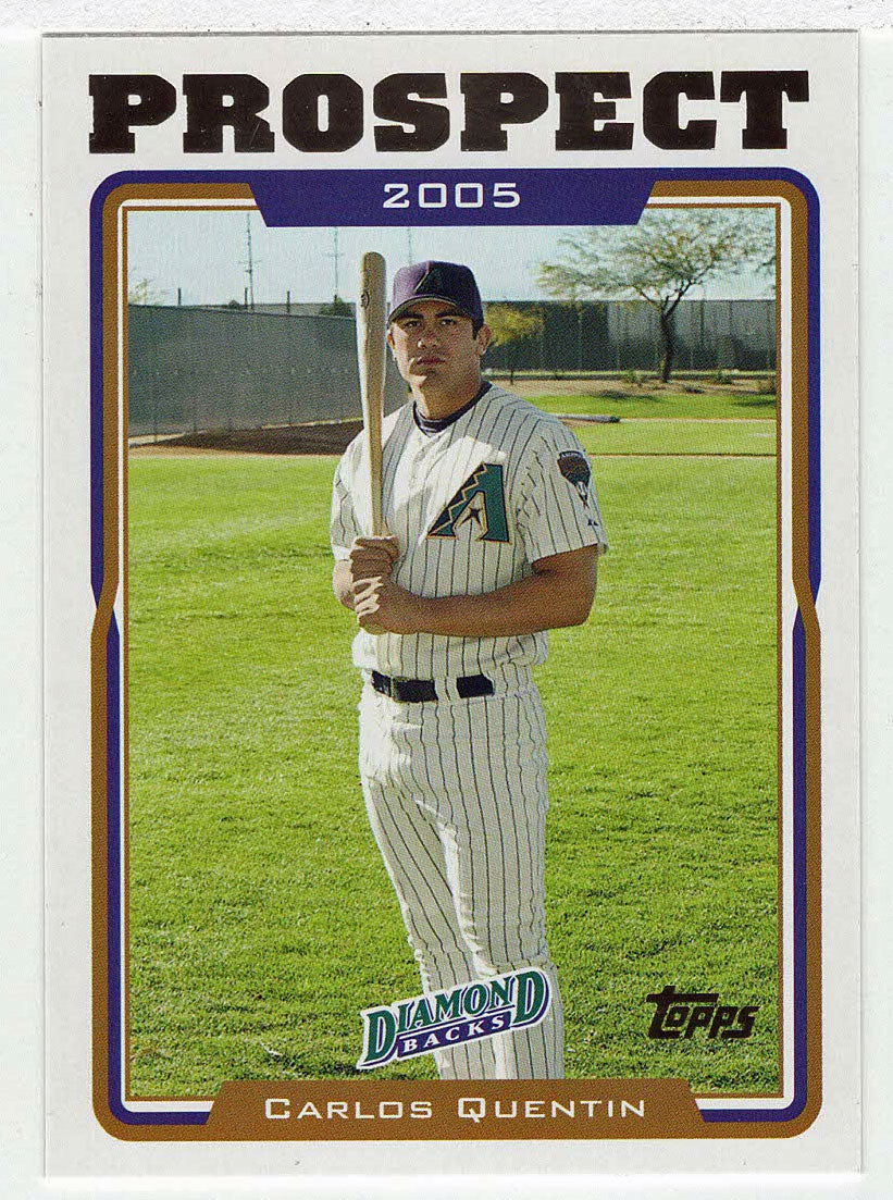 Carlos Quentin - Arizona Diamondbacks - Prospect (MLB Baseball Card) 2005 Topps Update # 102 Mint