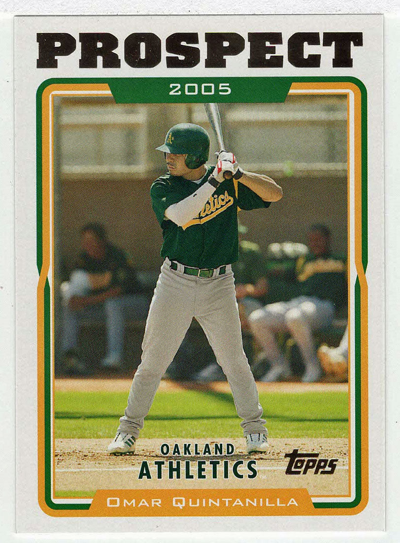 Omar Quintanilla - Oakland Athletics - Prospect (MLB Baseball Card) 2005 Topps Update # 106 Mint