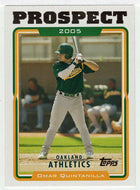 Omar Quintanilla - Oakland Athletics - Prospect (MLB Baseball Card) 2005 Topps Update # 106 Mint