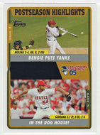 Bengie Molina - Ervin Santana - Los Angeles Angels - Post-Season Highlights (MLB Baseball Card) 2005 Topps Update # 118 Mint