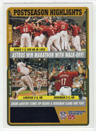 Chris Burke - Lance Berkman - Adam LaRoche - Post-Season Highlights (MLB Baseball Card) 2005 Topps Update # 119 Mint