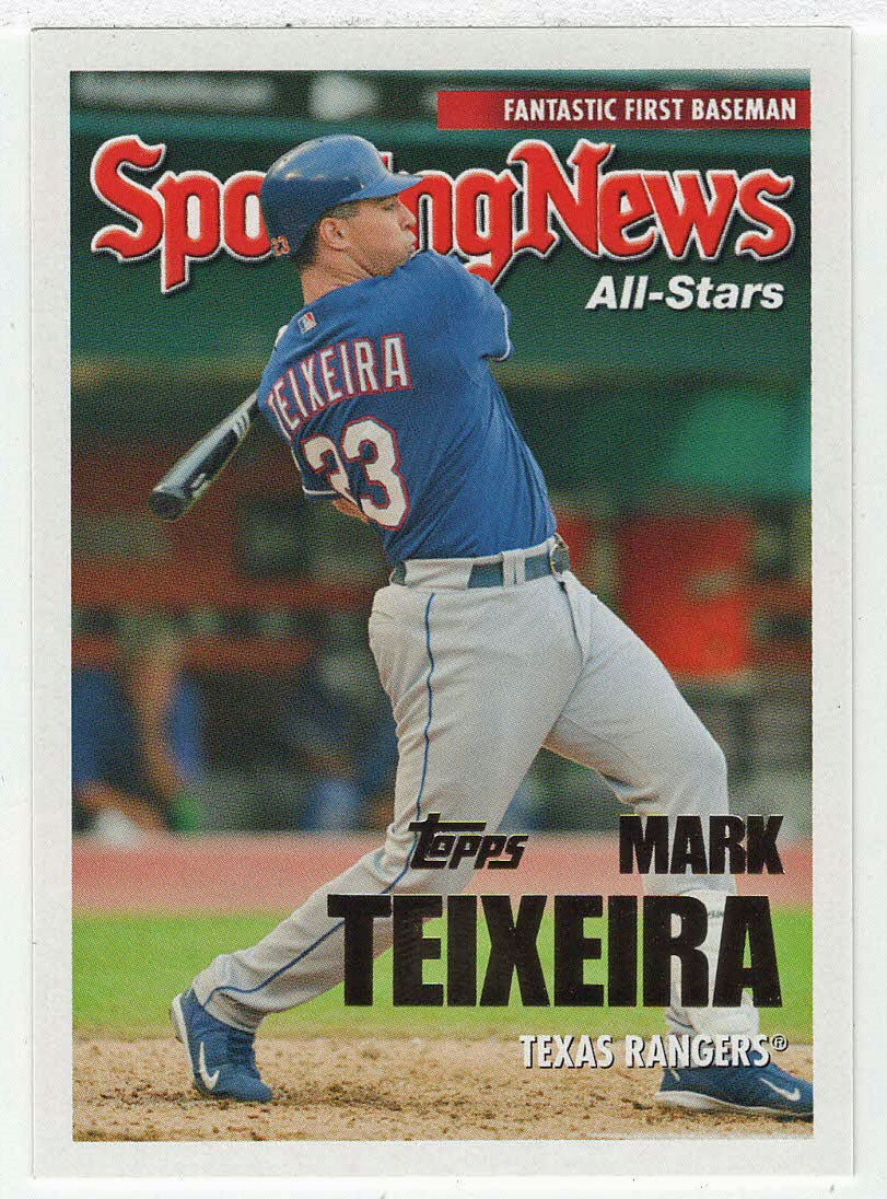 Mark Teixeira - Texas Rangers - Sporting News All-Stars (MLB Baseball Card) 2005 Topps Update # 147 Mint