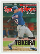 Mark Teixeira - Texas Rangers - Sporting News All-Stars (MLB Baseball Card) 2005 Topps Update # 147 Mint