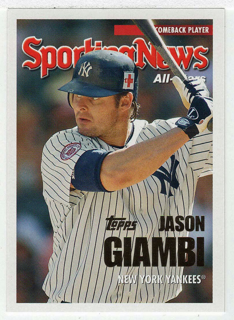 Jason Giambi - New York Yankees - Sporting News All-Stars (MLB Baseball Card) 2005 Topps Update # 167 Mint