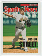 Huston Street - Oakland Athletics - Sporting News All-Stars (MLB Baseball Card) 2005 Topps Update # 169 Mint