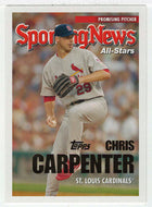Chris Carpenter - St. Louis Cardinals - Sporting News All-Stars (MLB Baseball Card) 2005 Topps Update # 170 Mint