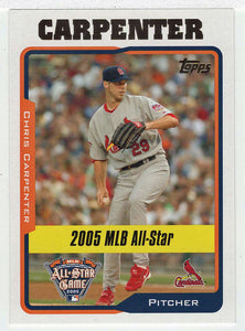 Chris Carpenter - St. Louis Cardinals - All-Star (MLB Baseball Card) 2005 Topps Update # 194 Mint