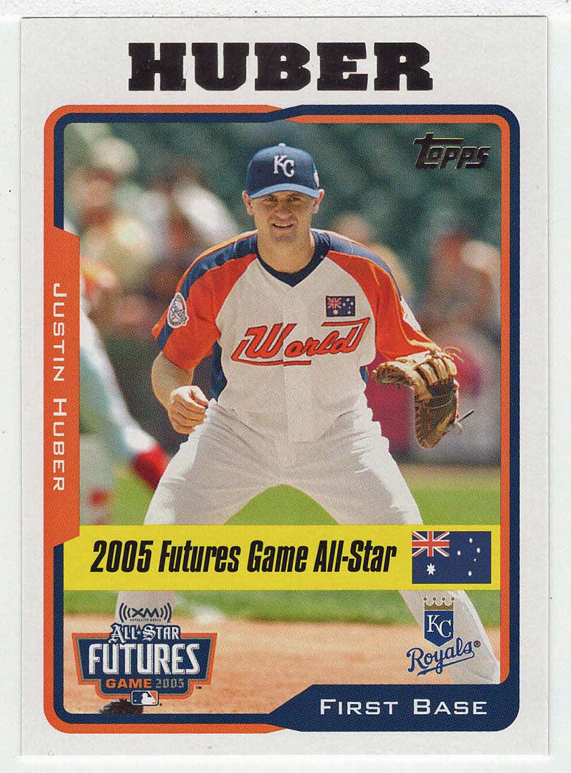 Justin Huber - Kansas City Royals - Future Games All-Star (MLB Baseball Card) 2005 Topps Update # 205 Mint