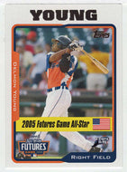 Delmon Young - Tampa Bay Devil Rays - Future Games All-Star (MLB Baseball Card) 2005 Topps Update # 215 Mint