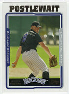 Jake Postlewait RC - Colorado Rockies (MLB Baseball Card) 2005 Topps Update # 278 Mint