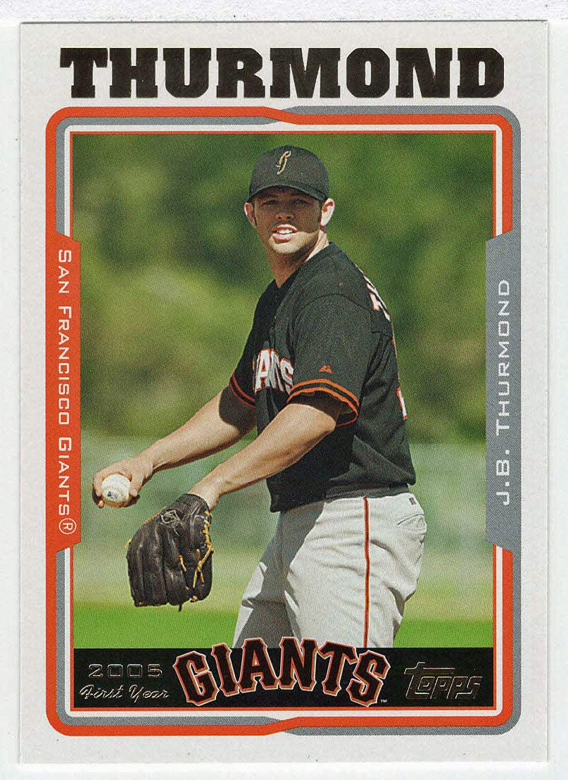 J.B. Thurmond RC - San Francisco Giants (MLB Baseball Card) 2005 Topps Update # 286 Mint