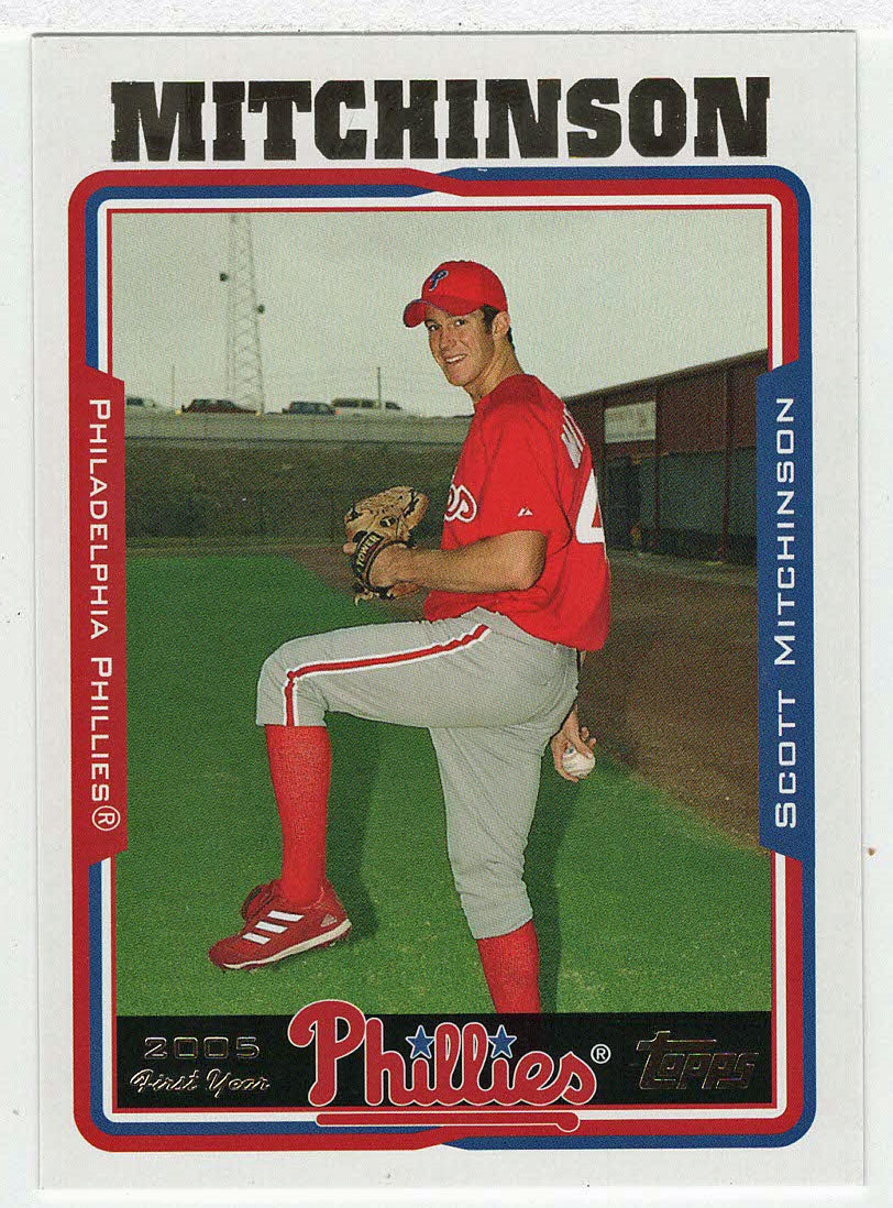 Scott Mitchinson RC - Philadelphia Phillies (MLB Baseball Card) 2005 Topps Update # 288 Mint