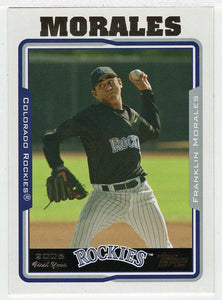 Franklin Morales RC - Colorado Rockies (MLB Baseball Card) 2005 Topps Update # 306 Mint