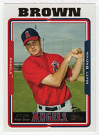 Matt Brown RC - Los Angeles Angels (MLB Baseball Card) 2005 Topps Update # 309 Mint