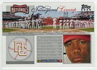 Livan Hernandez - Washington Nationals - Inaugural Lineup (MLB Baseball Card) 2005 Topps Update # NI-LH Mint