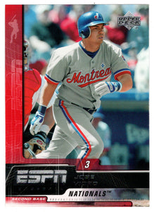 Jose Vidro - Washington Nationals (MLB Baseball Card) 2005 Upper Deck ESPN # 53 Mint