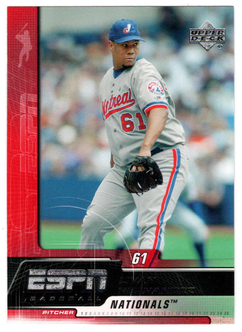 Livan Hernandez - Washington Nationals (MLB Baseball Card) 2005 Upper Deck ESPN # 54 Mint