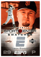 Jason Schmidt - San Francisco Giants - Sports Center Swatches (MLB Baseball Card) 2005 Upper Deck ESPN # GU-JS Mint