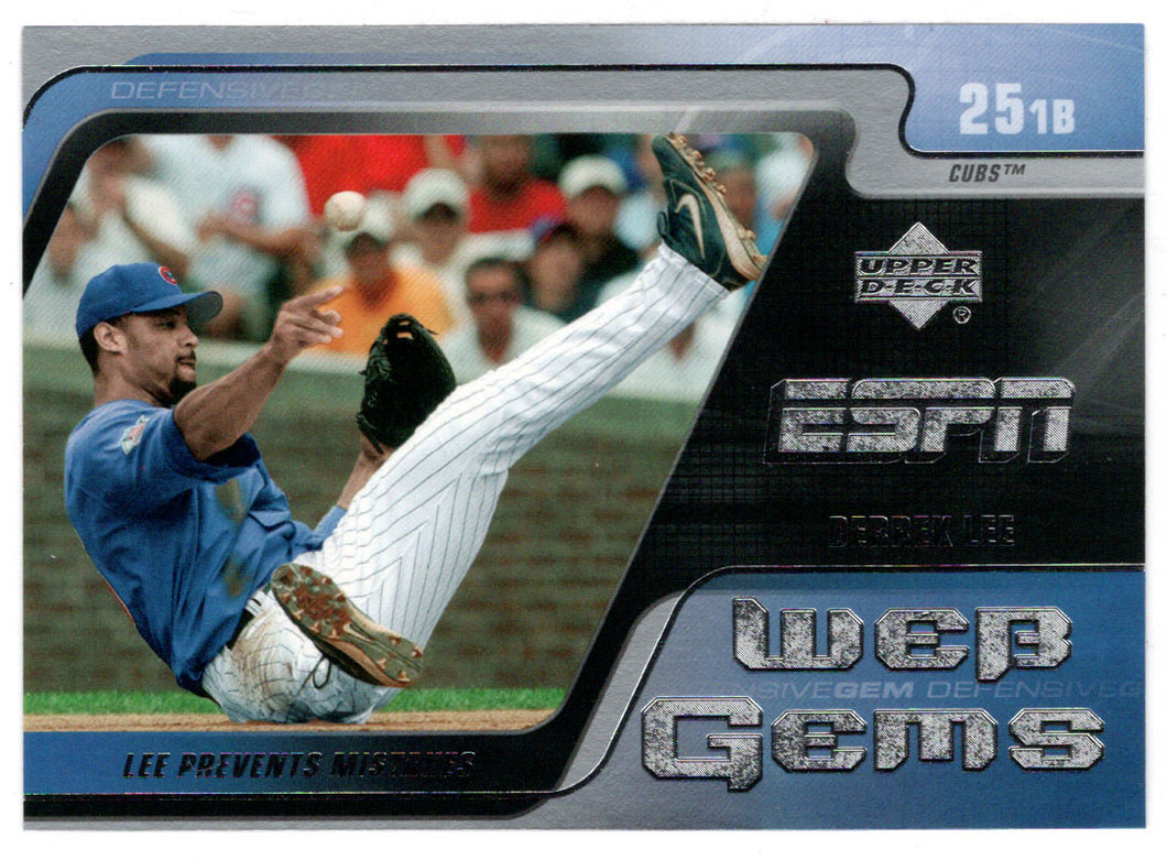 Derrek Lee - Chicago Cubs - Web Gems (MLB Baseball Card) 2005 Upper Deck ESPN # WG-9 Mint