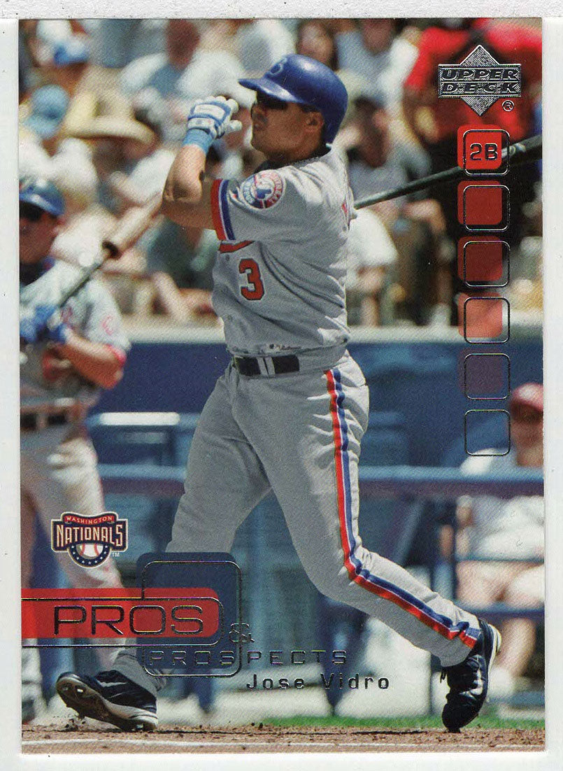 Jose Vidro - Washington Nationals (MLB Baseball Card) 2005 Upper Deck Pros and Prospects # 71 Mint