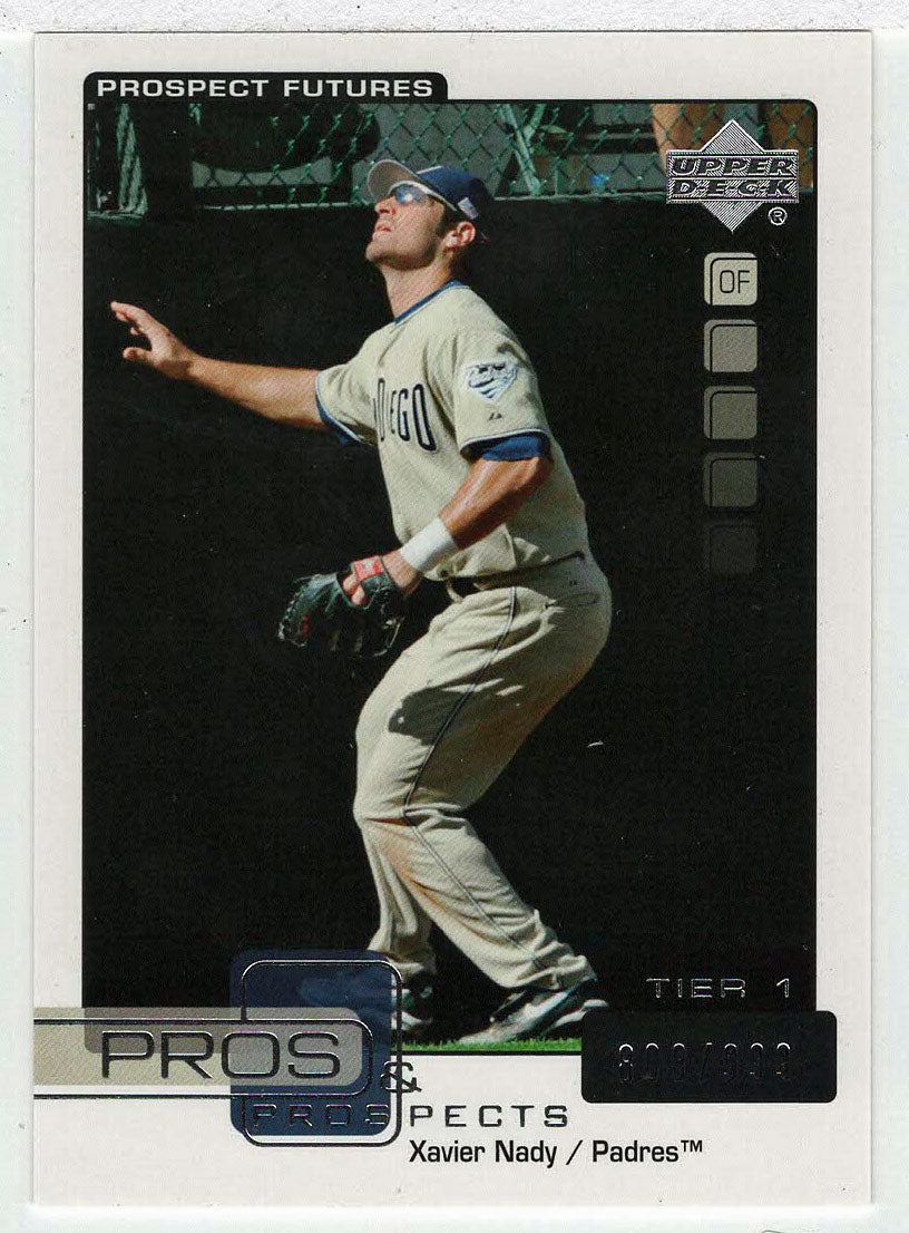 Xavier Nady 888/999 - San Diego Padres - Prospect Futures (MLB Baseball Card) 2005 Upper Deck Pros and Prospects # 121 Mint