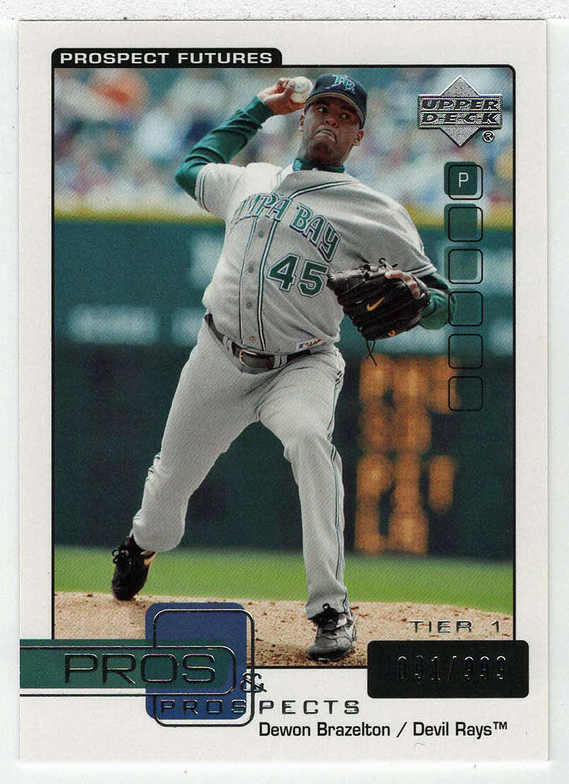 Dewon Brazelton 91/999 - Tampa Bay Devil Rays - Prospect Futures (MLB Baseball Card) 2005 Upper Deck Pros and Prospects # 126 Mint