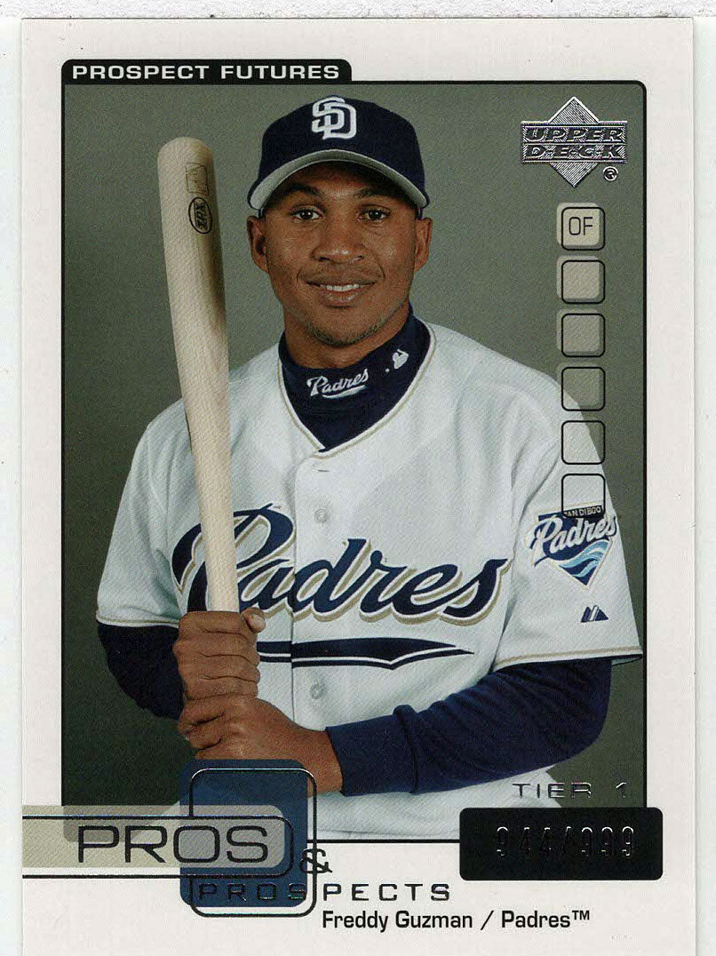 Freddy Guzman 944/999 - San Diego Padres - Prospect Futures (MLB Baseball Card) 2005 Upper Deck Pros and Prospects # 143 Mint