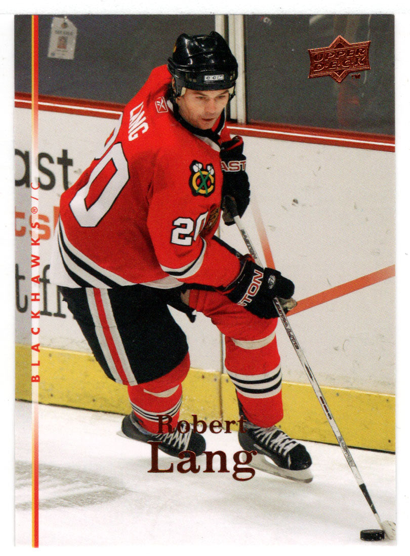 Robert Lang - Chicago Blackhawks (NHL Hockey Card) 2007-08 Upper Deck # 281 Mint