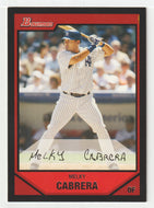Melky Cabrera - New York Yankees (MLB Baseball Card) 2007 Bowman # 7 Mint