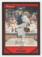 Jorge Posada - New York Yankees (MLB Baseball Card) 2007 Bowman # 36 Mint