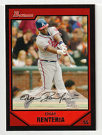 Edgar Renteria - Atlanta Braves (MLB Baseball Card) 2007 Bowman # 48 Mint