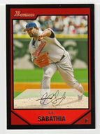 C.C. Sabathia - Cleveland Indians (MLB Baseball Card) 2007 Bowman # 97 Mint