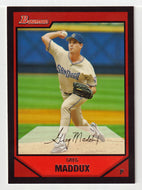 Greg Maddux - San Diego Padres (MLB Baseball Card) 2007 Bowman # 122 Mint
