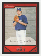 Ben Sheets - Milwaukee Brewers (MLB Baseball Card) 2007 Bowman # 130 Mint