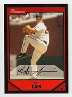 Matt Cain - San Francisco Giants (MLB Baseball Card) 2007 Bowman # 152 Mint