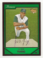 Delmon Young RC - Tampa Bay Devil Rays (MLB Baseball Card) 2007 Bowman # 201 Mint