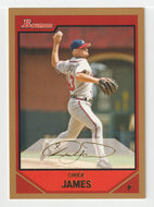 Chuck James - Atlanta Braves - Gold (MLB Baseball Card) 2007 Bowman # 13 Mint