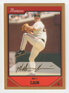 Matt Cain - San Francisco Giants - Gold (MLB Baseball Card) 2007 Bowman # 152 Mint