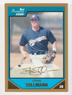 Steven Sollmann - Milwaukee Brewers - Prospects Gold (MLB Baseball Card) 2007 Bowman # BP39 Mint