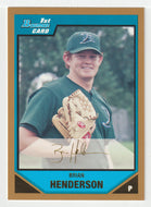 Brian Henderson - Tampa Bay Devil Rays - Prospects Gold (MLB Baseball Card) 2007 Bowman # BP56 Mint