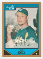 Brad Knox - Oakland Athletics - Prospects Gold (MLB Baseball Card) 2007 Bowman # BP83 Mint
