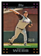Brandon Webb - Arizona Diamondbacks - Cy Young Award (MLB Baseball Card) 2007 Topps # 319 Mint