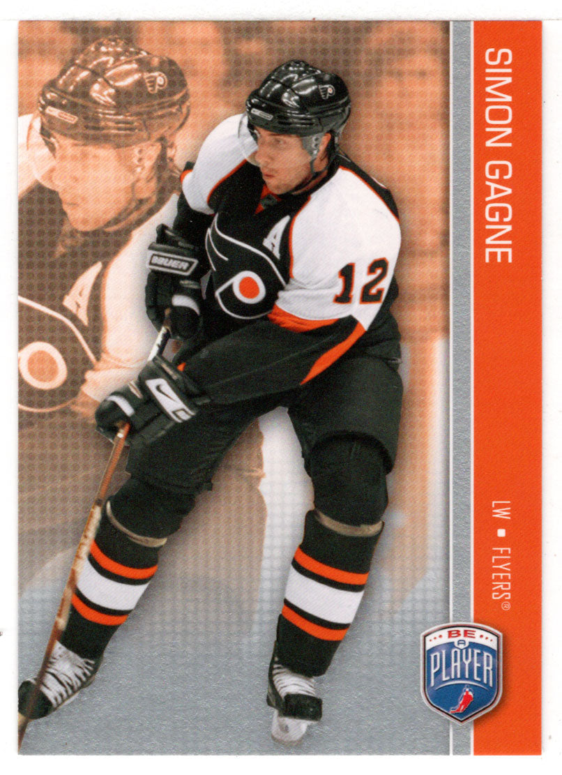 Simon Gagne - Philadelphia Flyers (NHL Hockey Card) 2008-09 Be A Player # 130 Mint