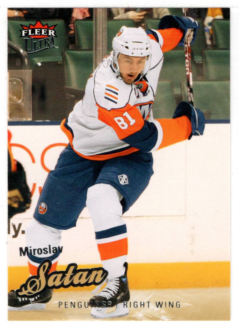 Miroslav Satan - Pittsburgh Penguins (NHL Hockey Card) 2008-09 Fleer Ultra # 76 Mint
